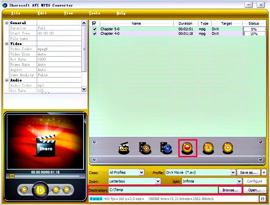 3herosoft avi mpeg converter