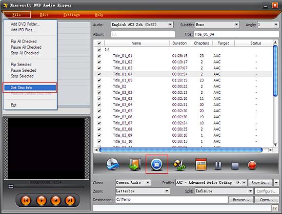 rip dvd to audio