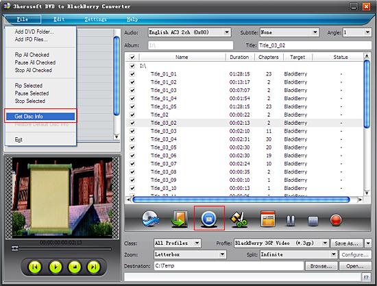 3herosoft dvd to blackberry converter