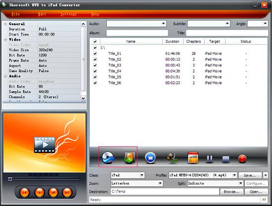 3herosoft dvd to ipad converter