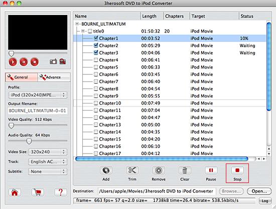 3herosoft dvd to ipod converter for mac