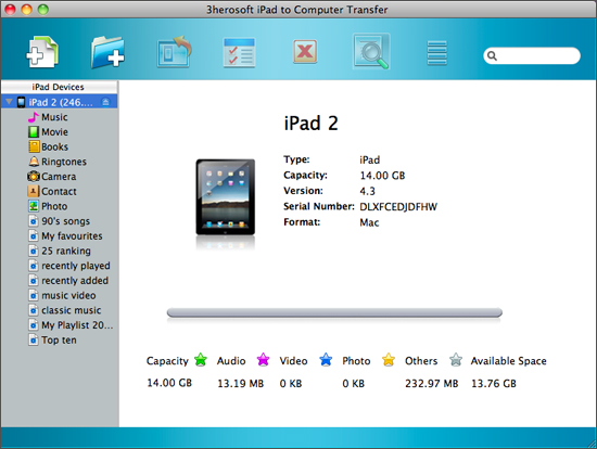 3herosoft ipad to computer transfer for mac