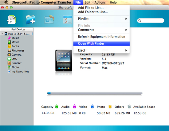 3herosoft ipad to computer transfer for mac