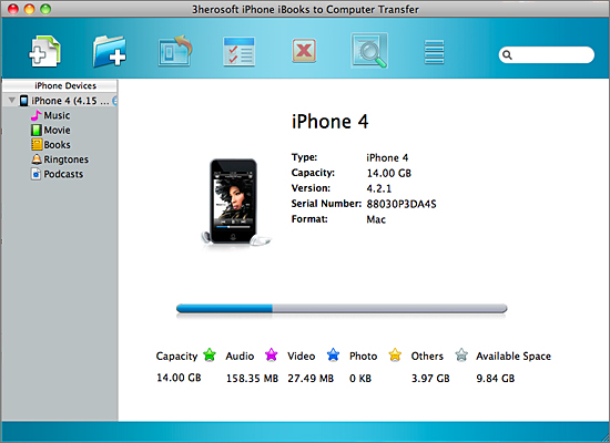 3herosoft iphone ibooks to computer transfer for mac