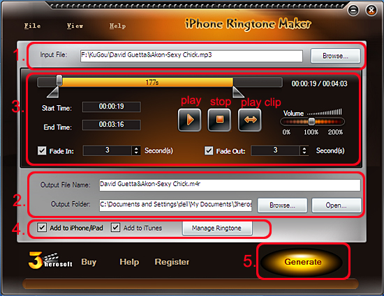 3hersoft iphone ringtone maker