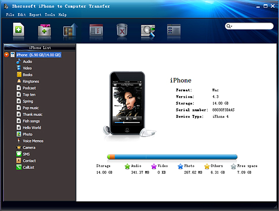 3hersoft iphone to computer transfer