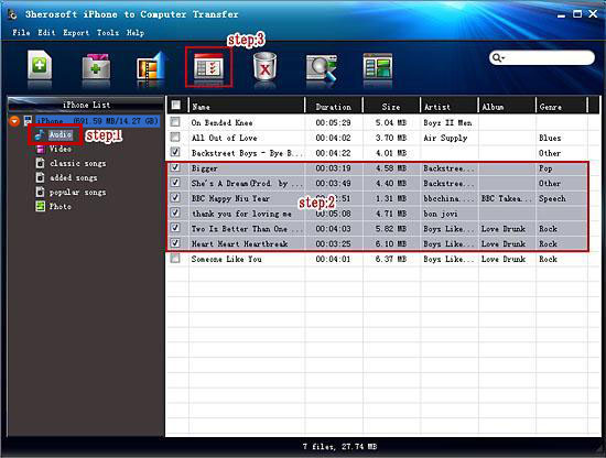 3hersoft iphone to computer transfer