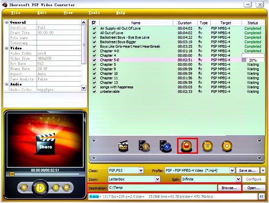 3herosoft psp video converter