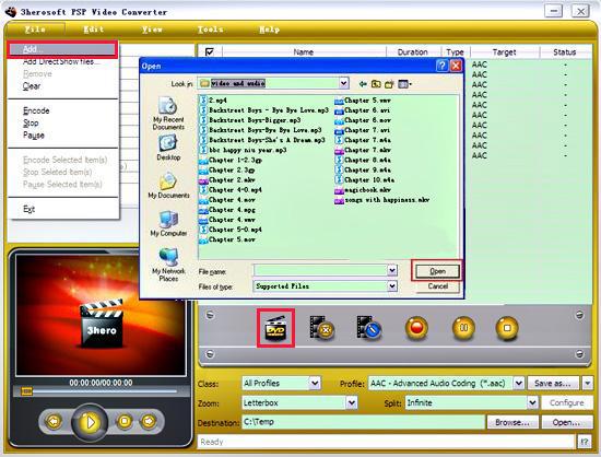 3herosoft psp video converter