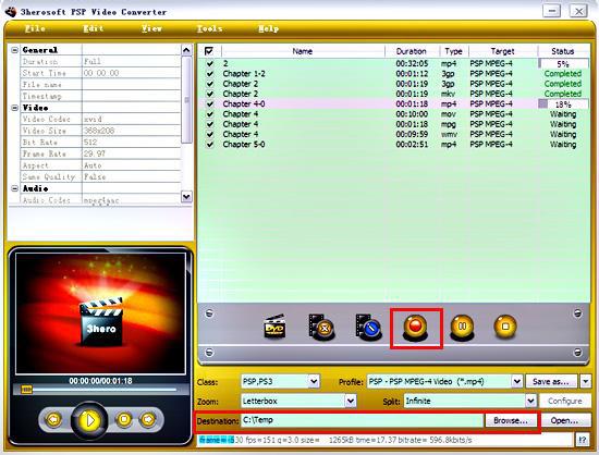 3herosoft psp video converter