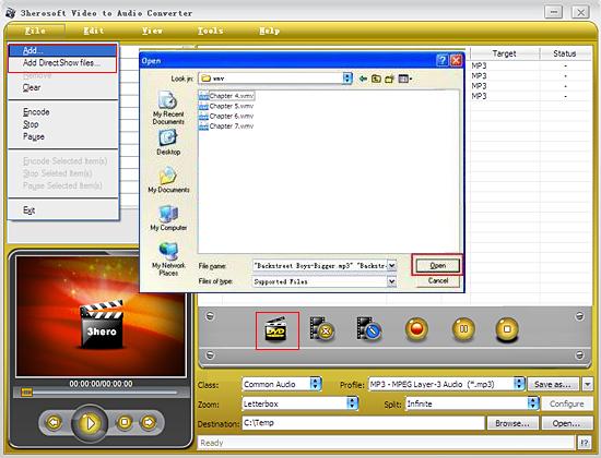 3herosoft video to audio converter