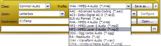 3herosoft video to audio converter