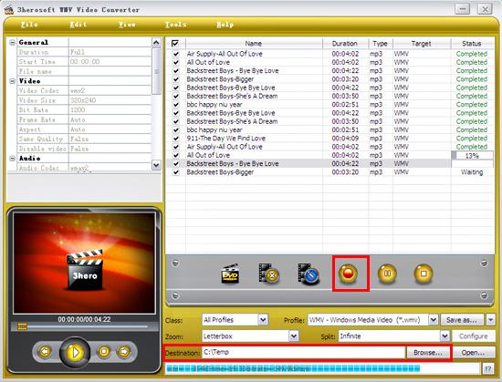 3herosoft wmv video converter