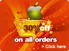 Promotion in 2012, 30% off all orders